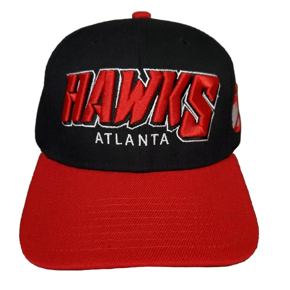 Mitchell & Ness Other - Atlanta Hawks Mitchell & Ness NBA Redline Flex Snapback Hat Cap 3D Word Logo New